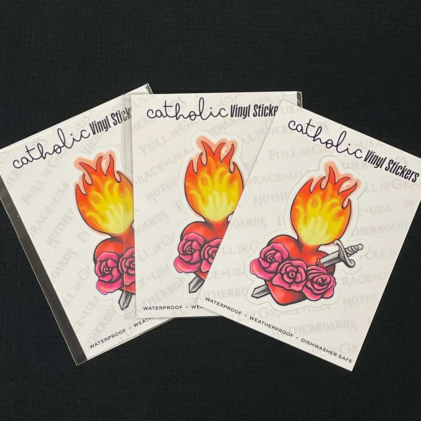 The Retro | Immaculate Heart Decal