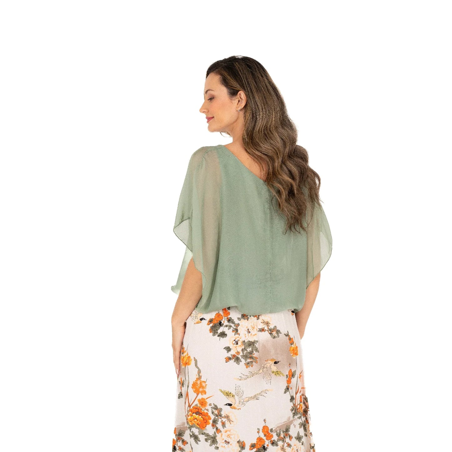 Made in Italy | Cruise Woven Top | Tea