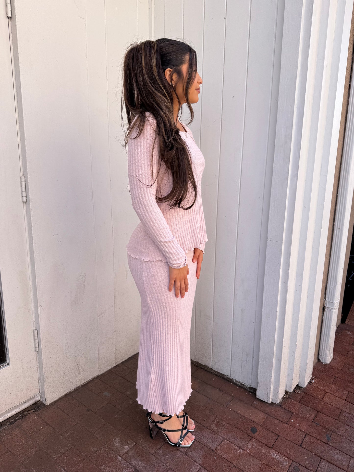 Bucko | Tania Pencil Skirt | Pastel Pink