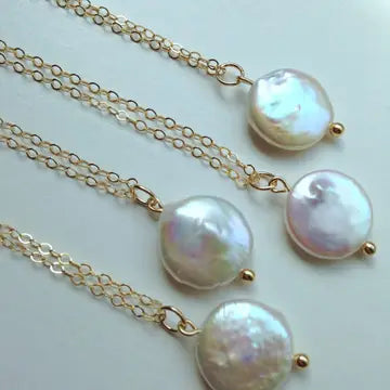 Laalee Jewelry - Coin Pearl Necklace
