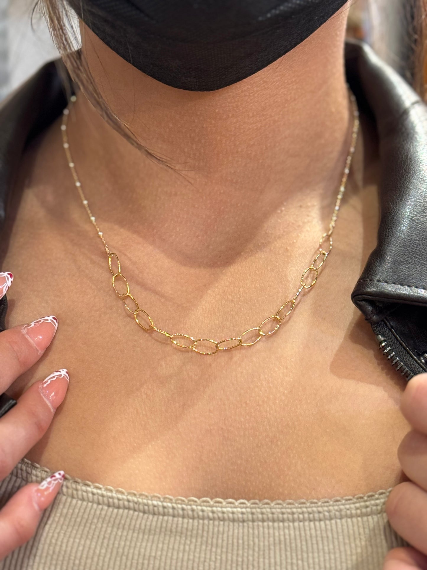 Michelle Gonzalez Designs | Sparkly Chain Necklace