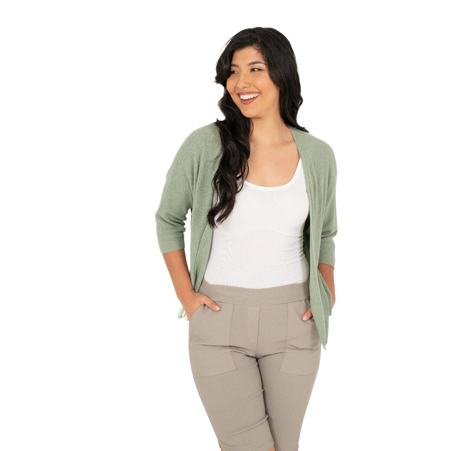 Made in Italy | Cruise Knit Cardi | Tea