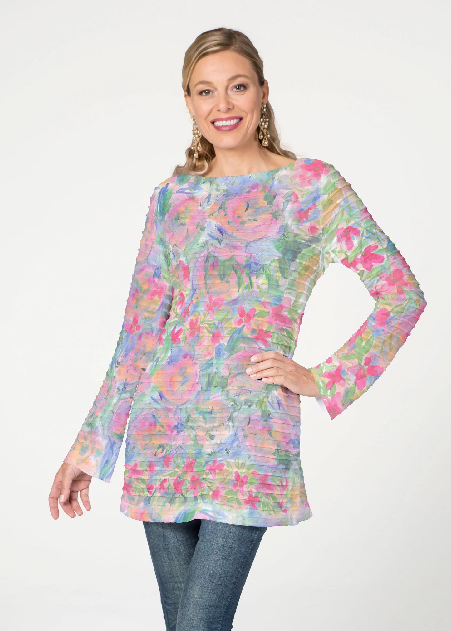 Whimsy Rose | Boatneck Tunic