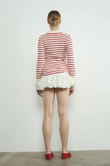 Aaron & Amber | Stripe Cardigan
