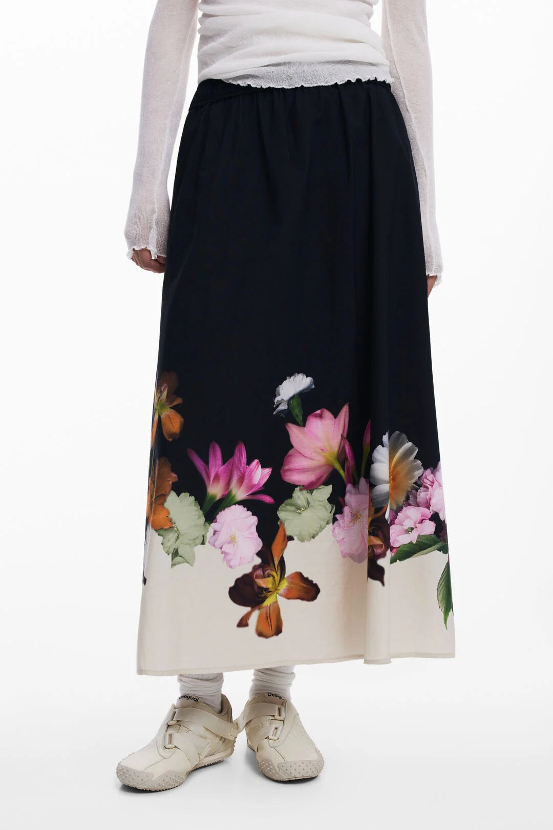 Desigual | Floral Midi Skirt