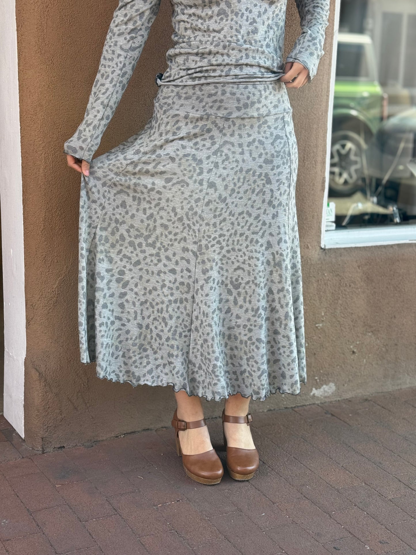 Bucko | Denise Gore Skirt | Snow Leopard