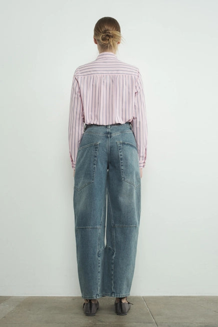 Aaron & Amber | Striped Bow Tie Shirt