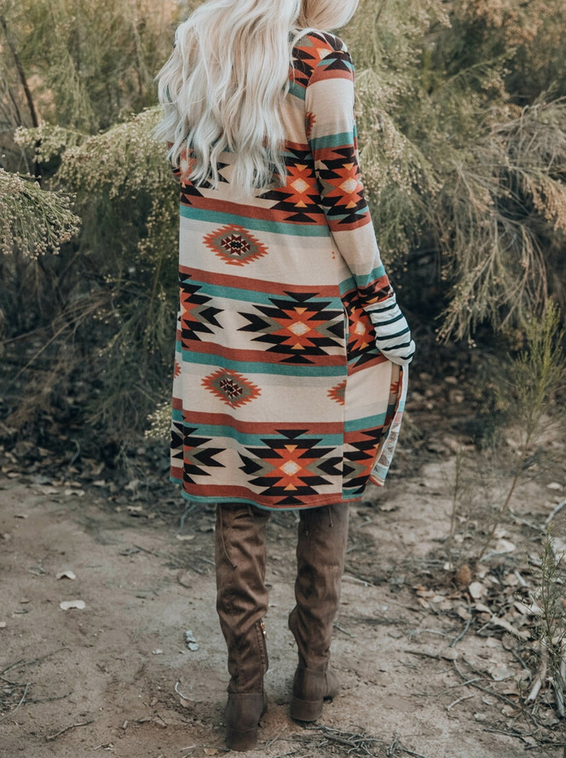 Aztec Print Cardigan