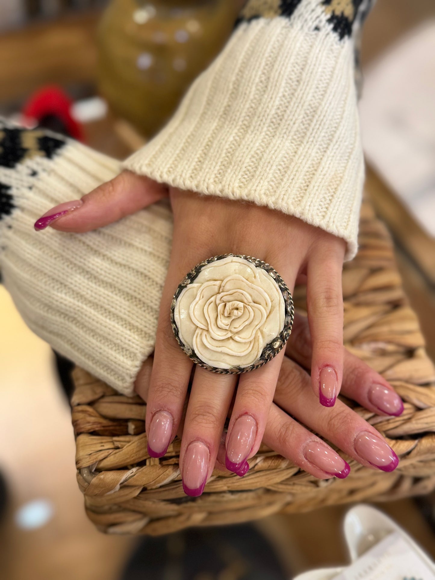 Tara Gasparian | Bone Flower Ring