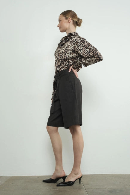 Aaron & Amber | Satin Button Down Shirt