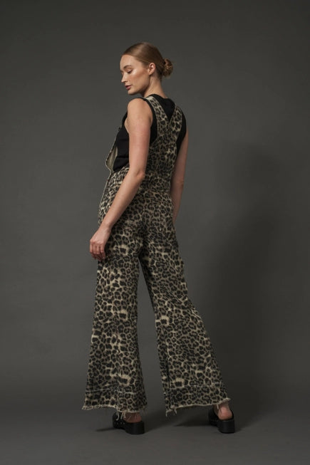 Aaron & Amber | Milly Wide Leg Denim Overall