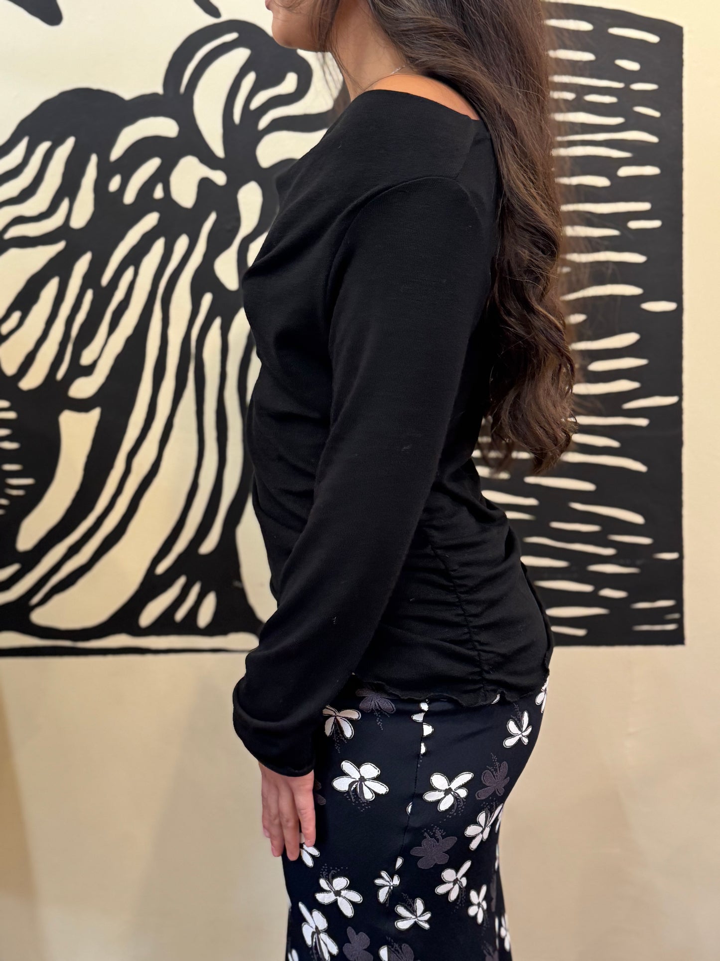 Bucko | Mia Drape Sweater | Black