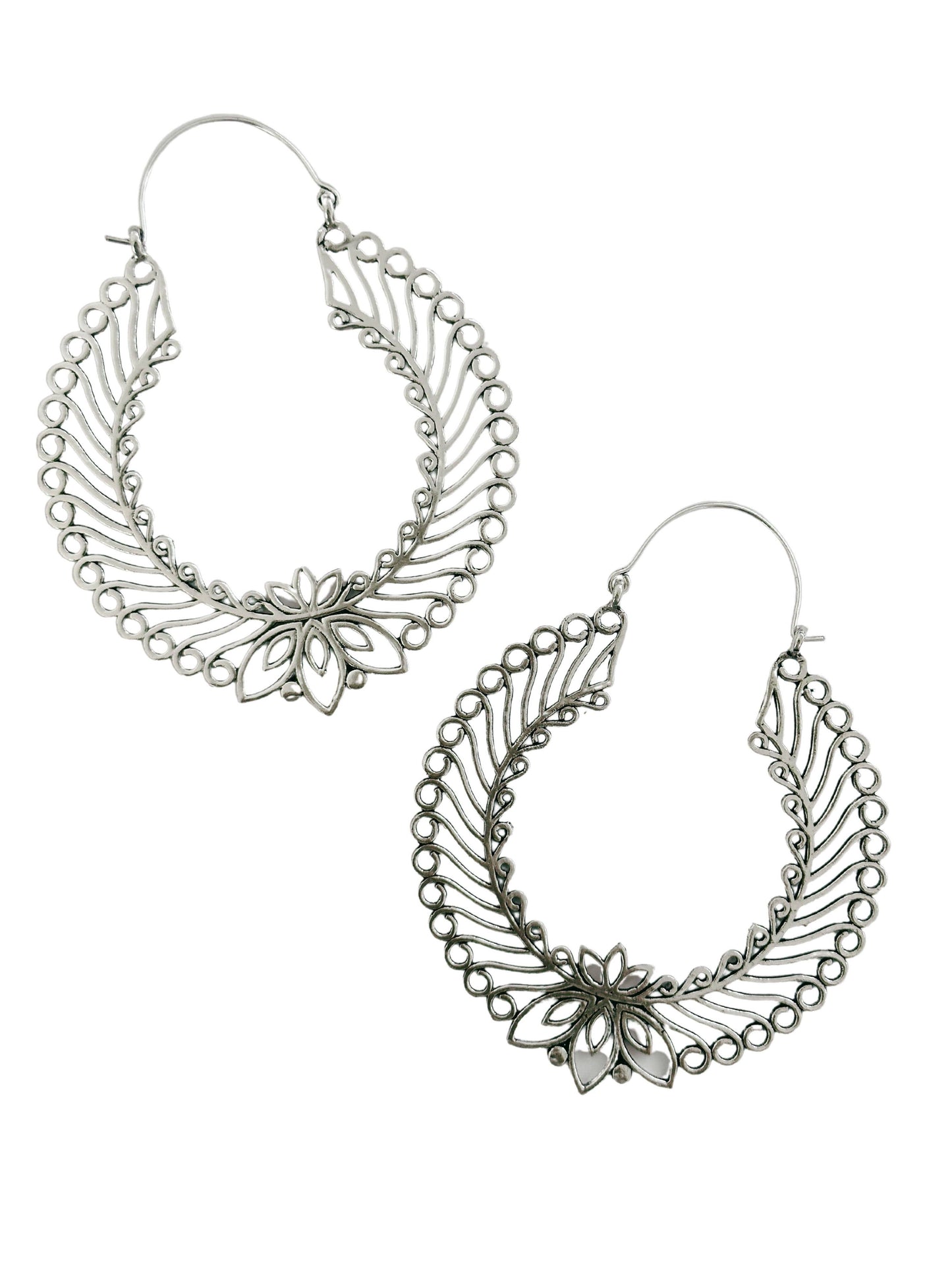 Boho Gal | Heera Silver Hoop