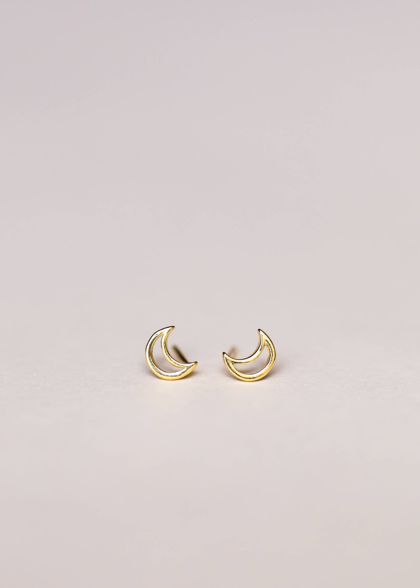 JaxKelly | Minimalist Moon Gold Earrings