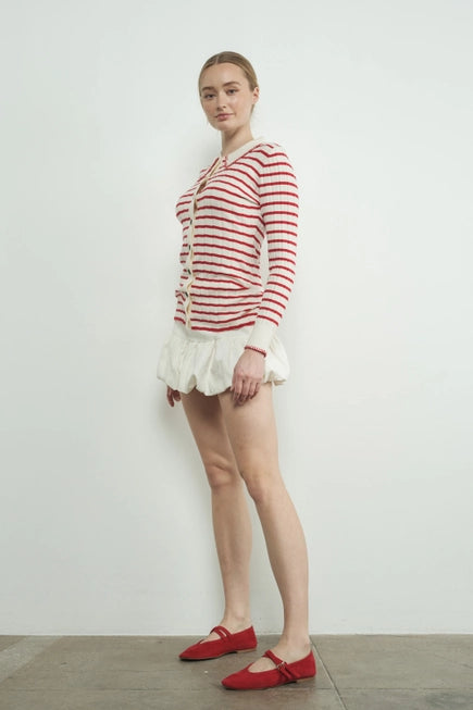 Aaron & Amber | Stripe Cardigan