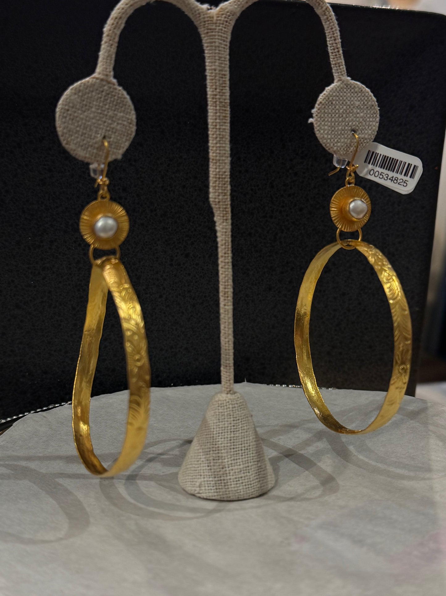 Barbosa | Engraved Gold Hoops