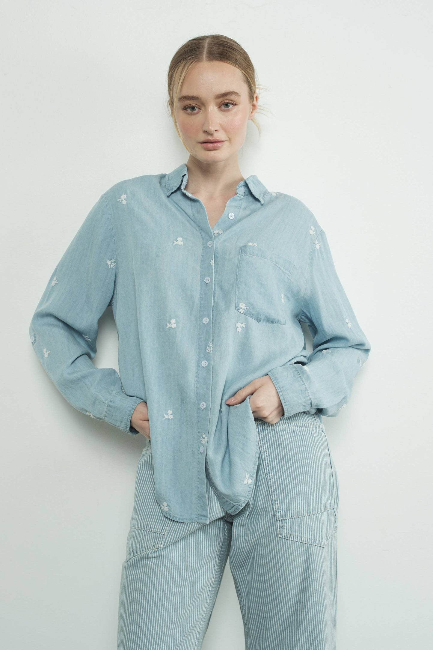 Aaron & Amber | Chambray Shirt