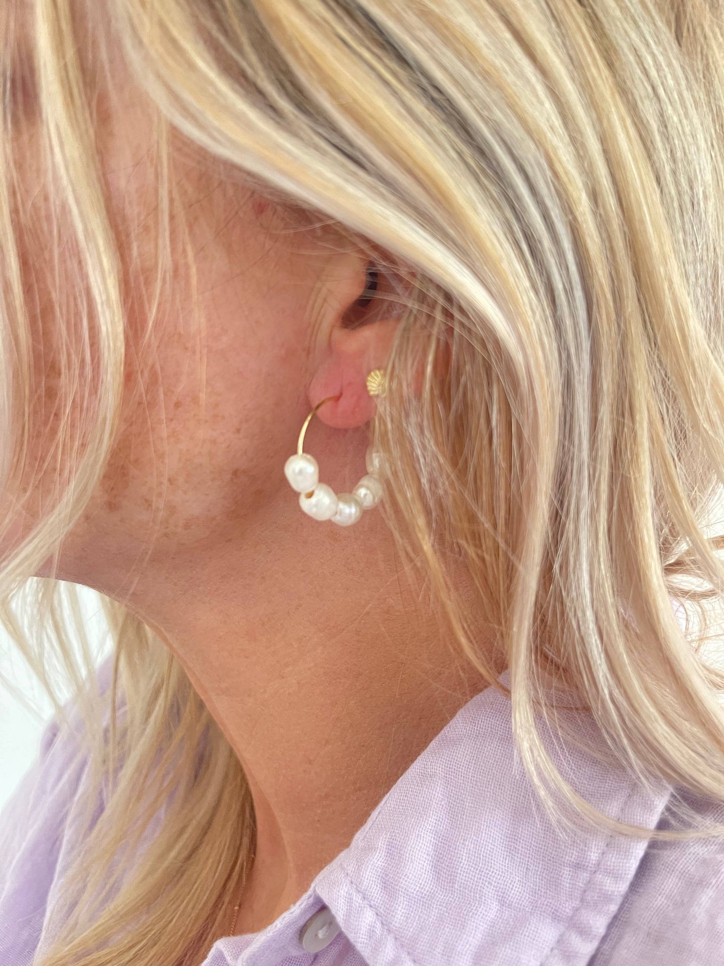 Jessica Matrasko | Bianca Huggie Earrings