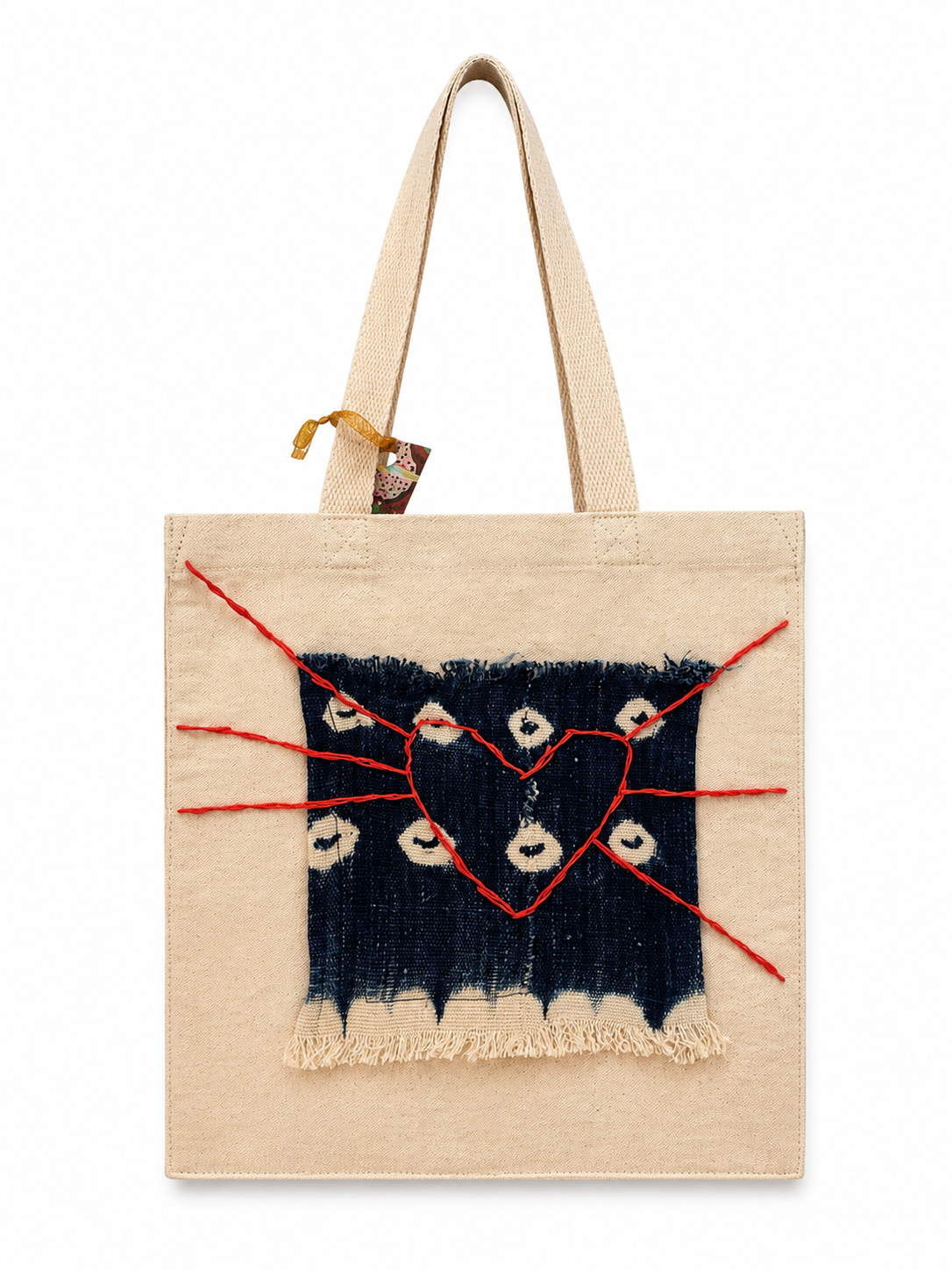 Francesca Glaspell Designs | Indigo Heart Tote