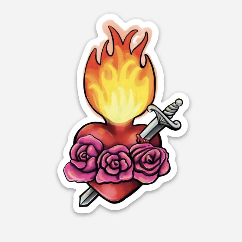 The Retro | Immaculate Heart Decal