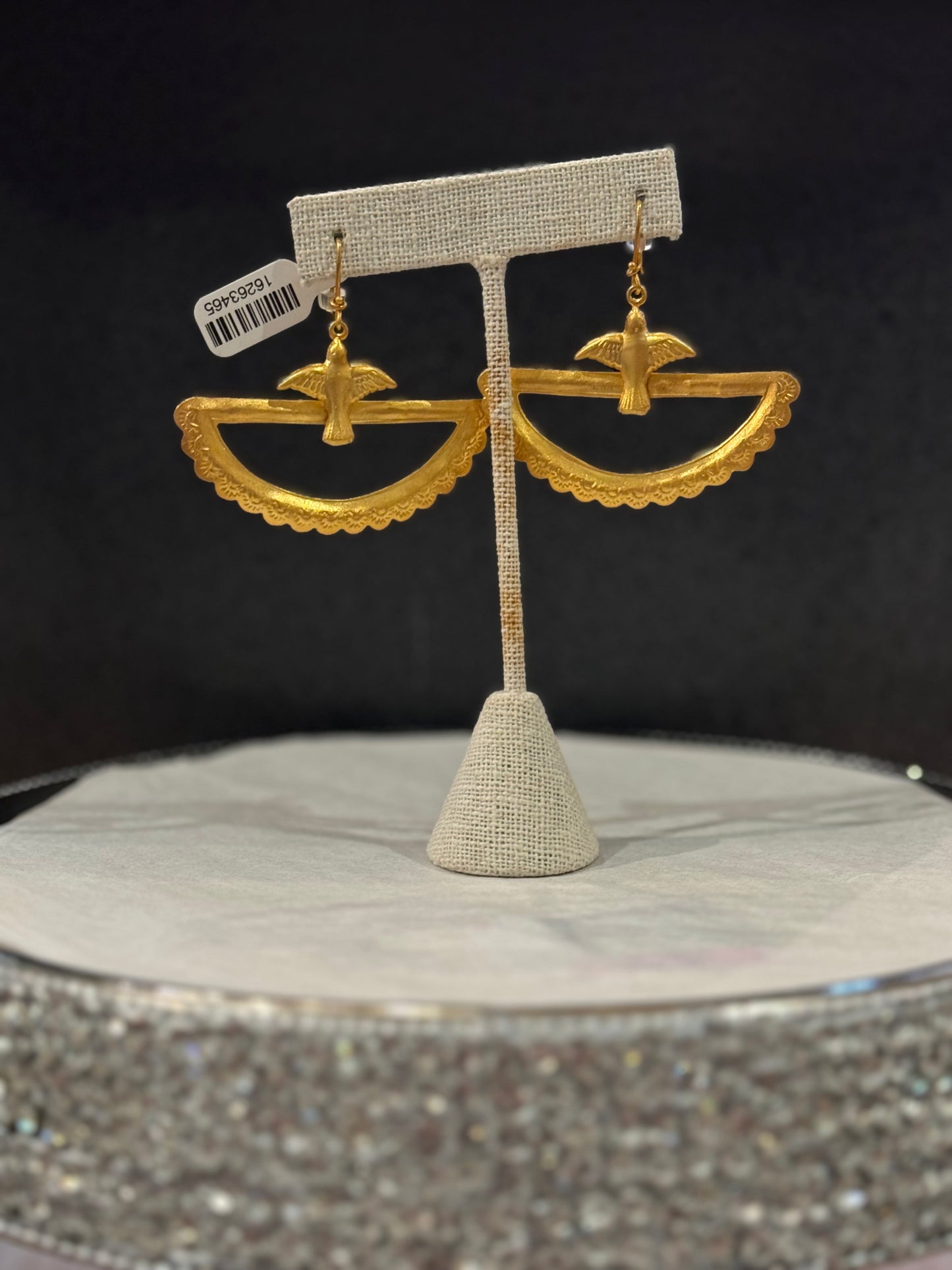 Barbosa | Half Moon Dove Earrings