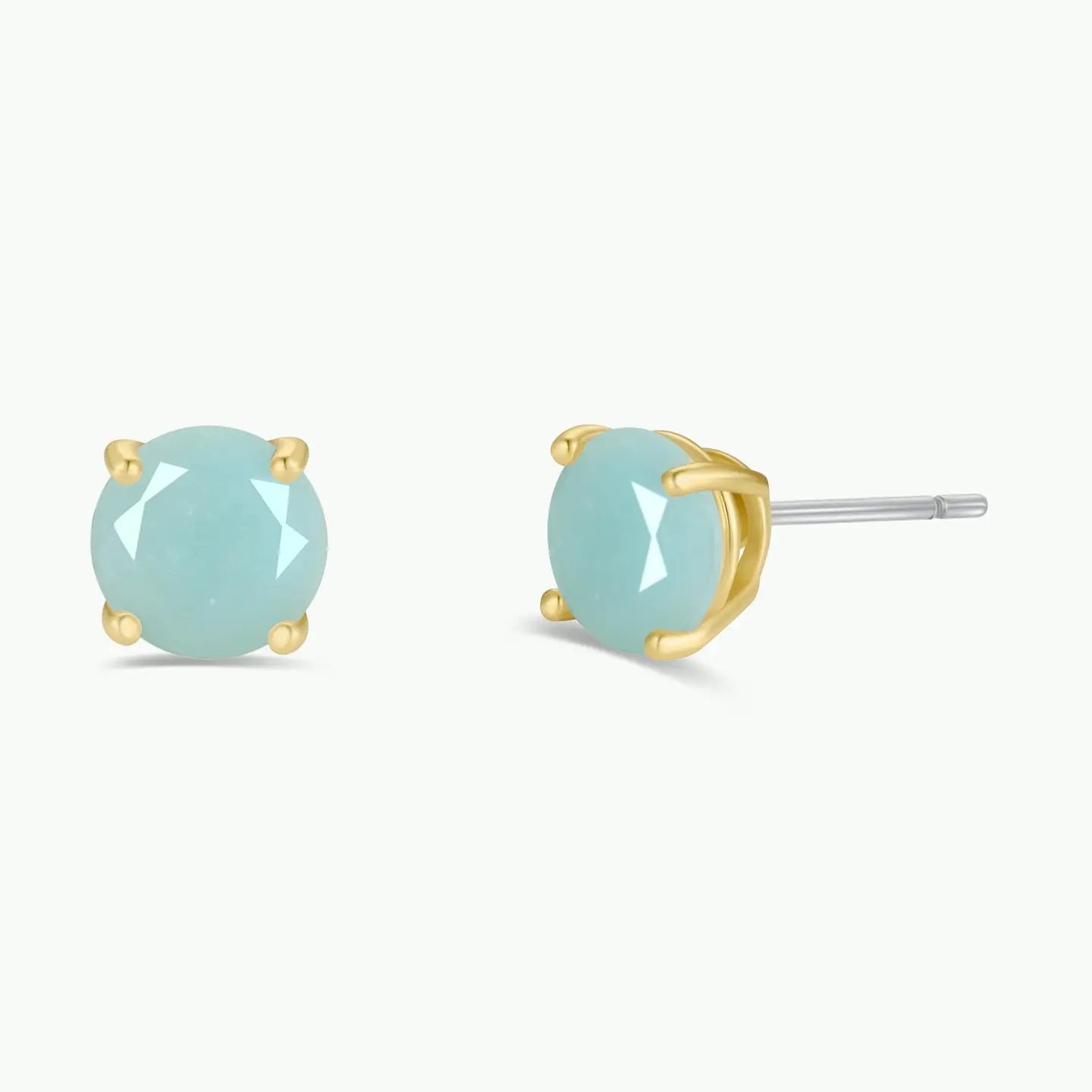 JaxKelly | Round Amazonite Studs