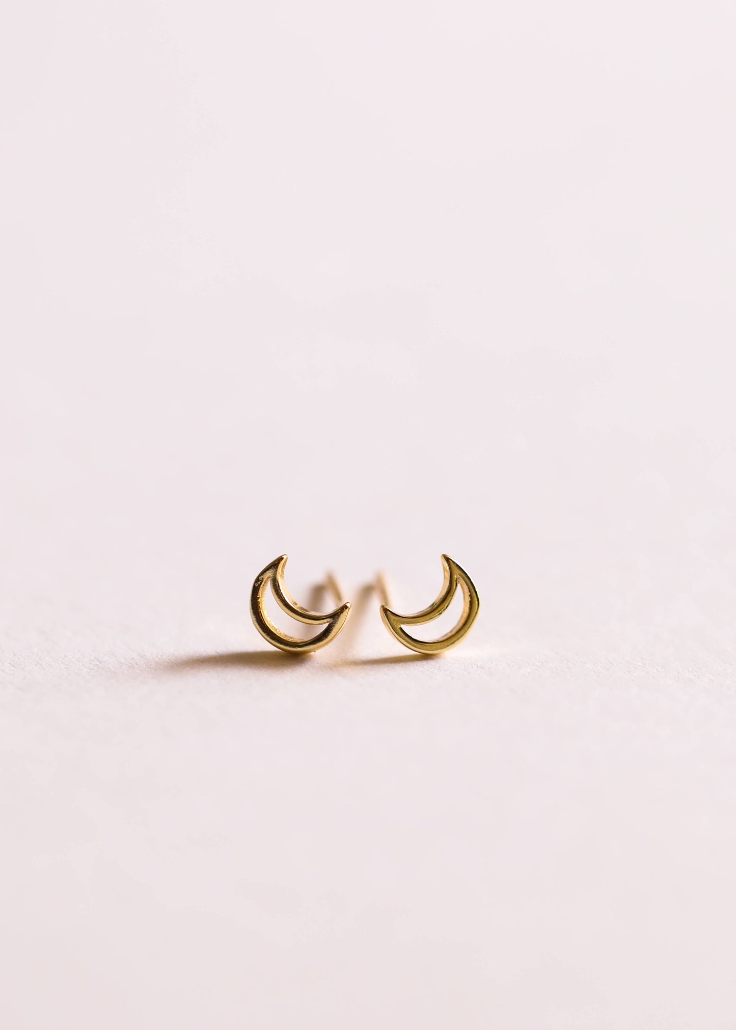 JaxKelly | Minimalist Moon Gold Earrings