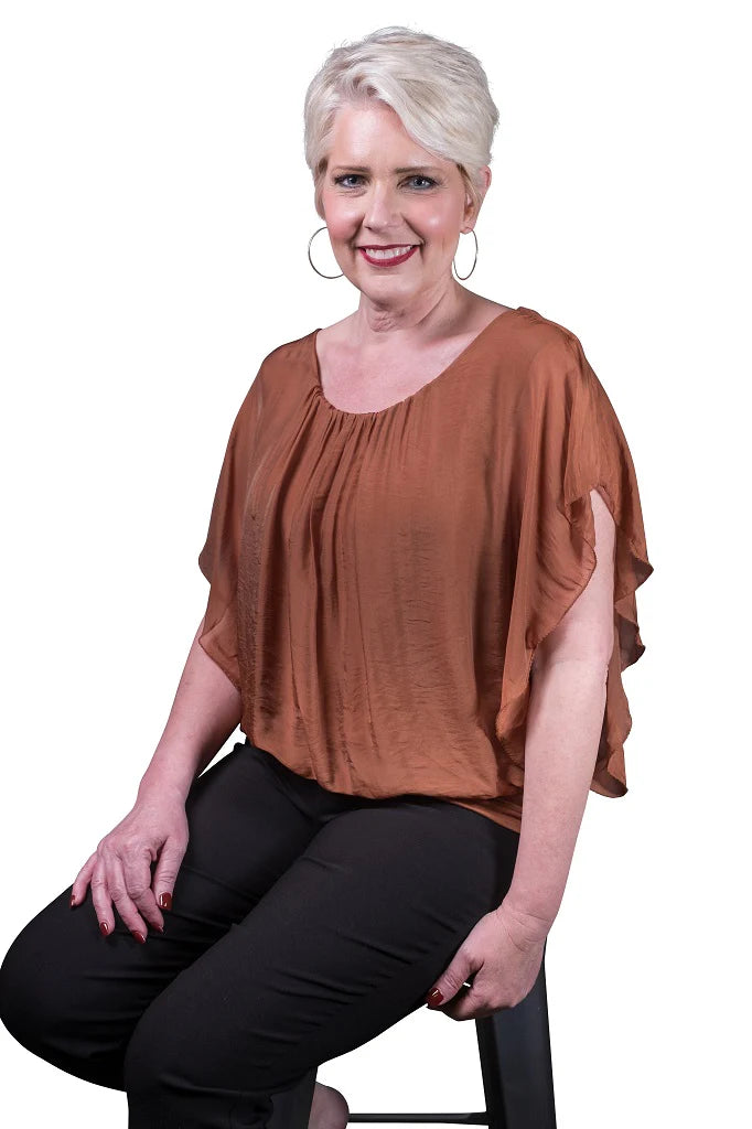 TINA | Aurora Flutter Top | O/S