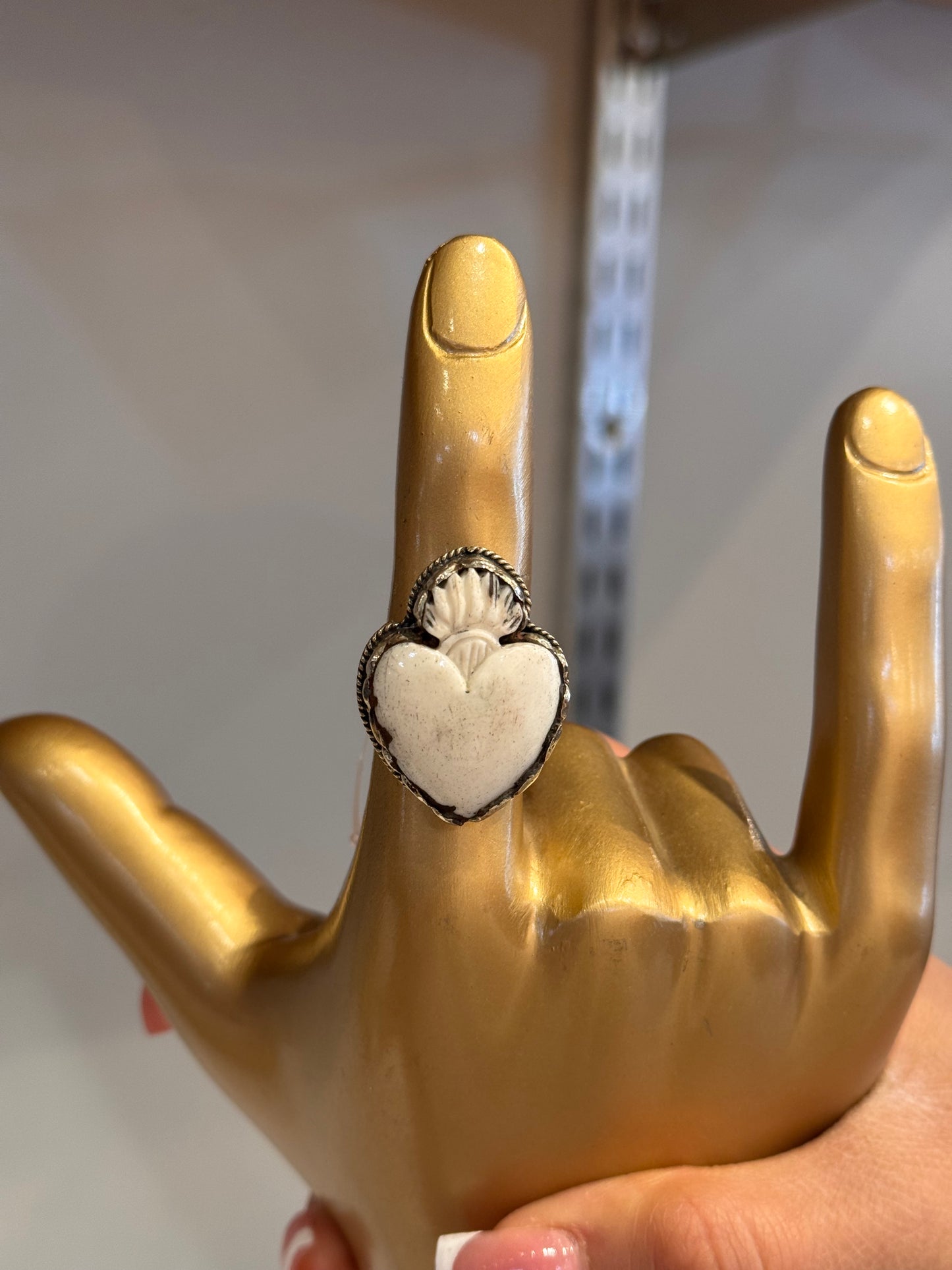 Tara Gasparian | Little Bone Heart Ring