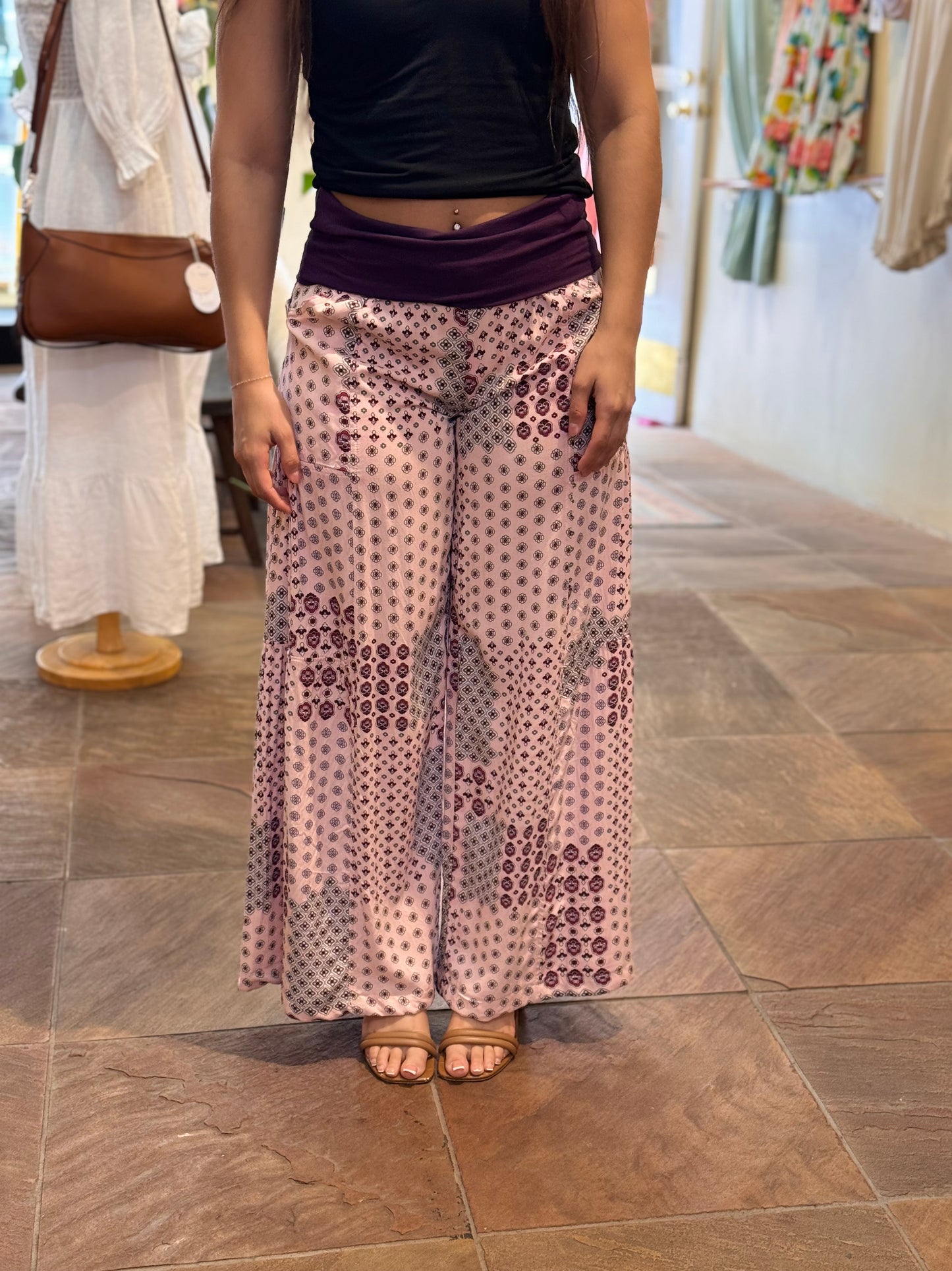 Bucko | Tiered Pants | Pink Patchwork