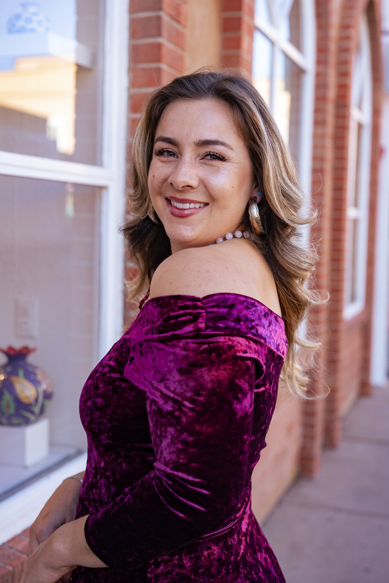 Bucko | Celeste Velvet Dress | Wine