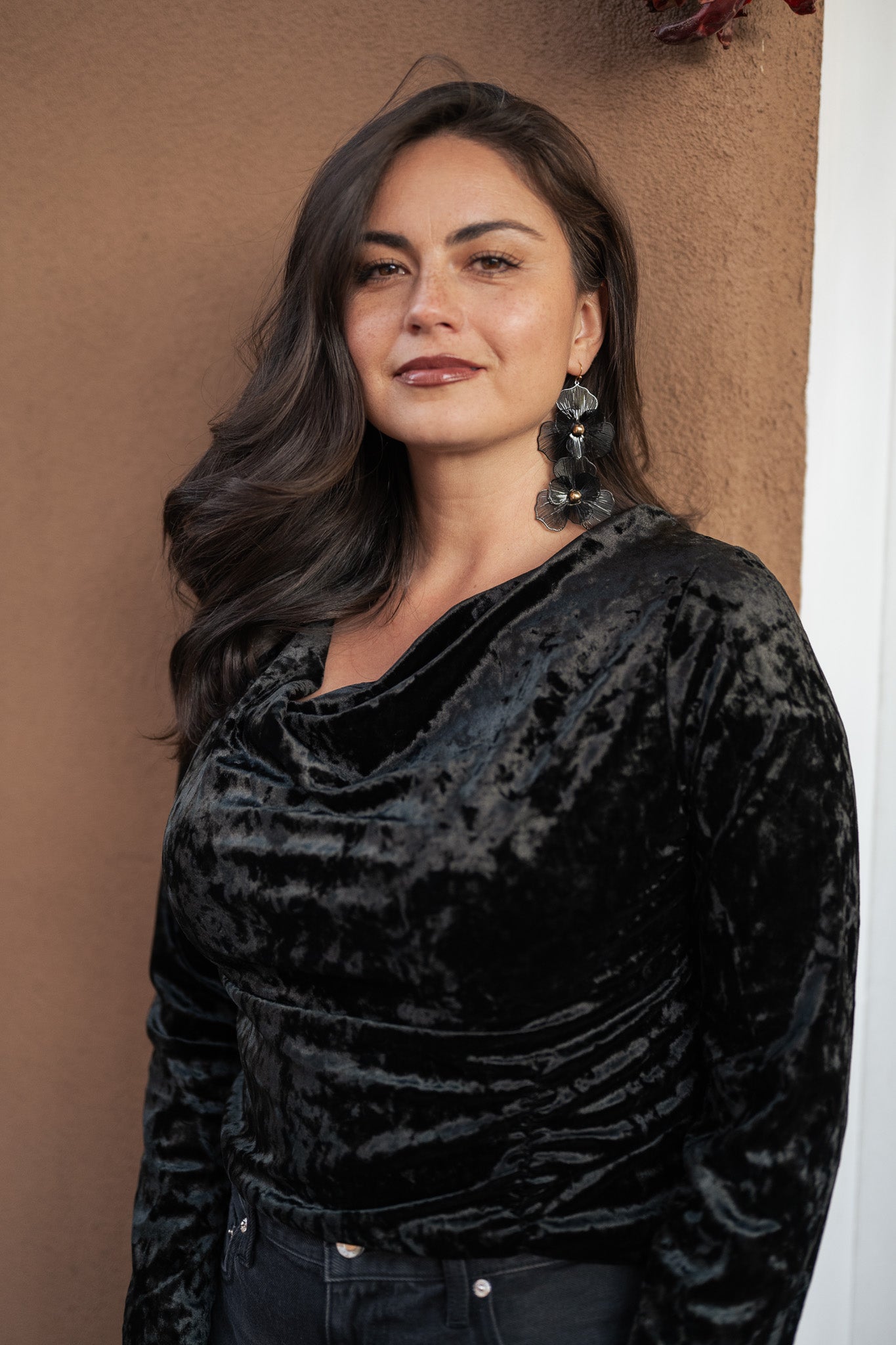 Bucko | Faye Velvet Top | Black