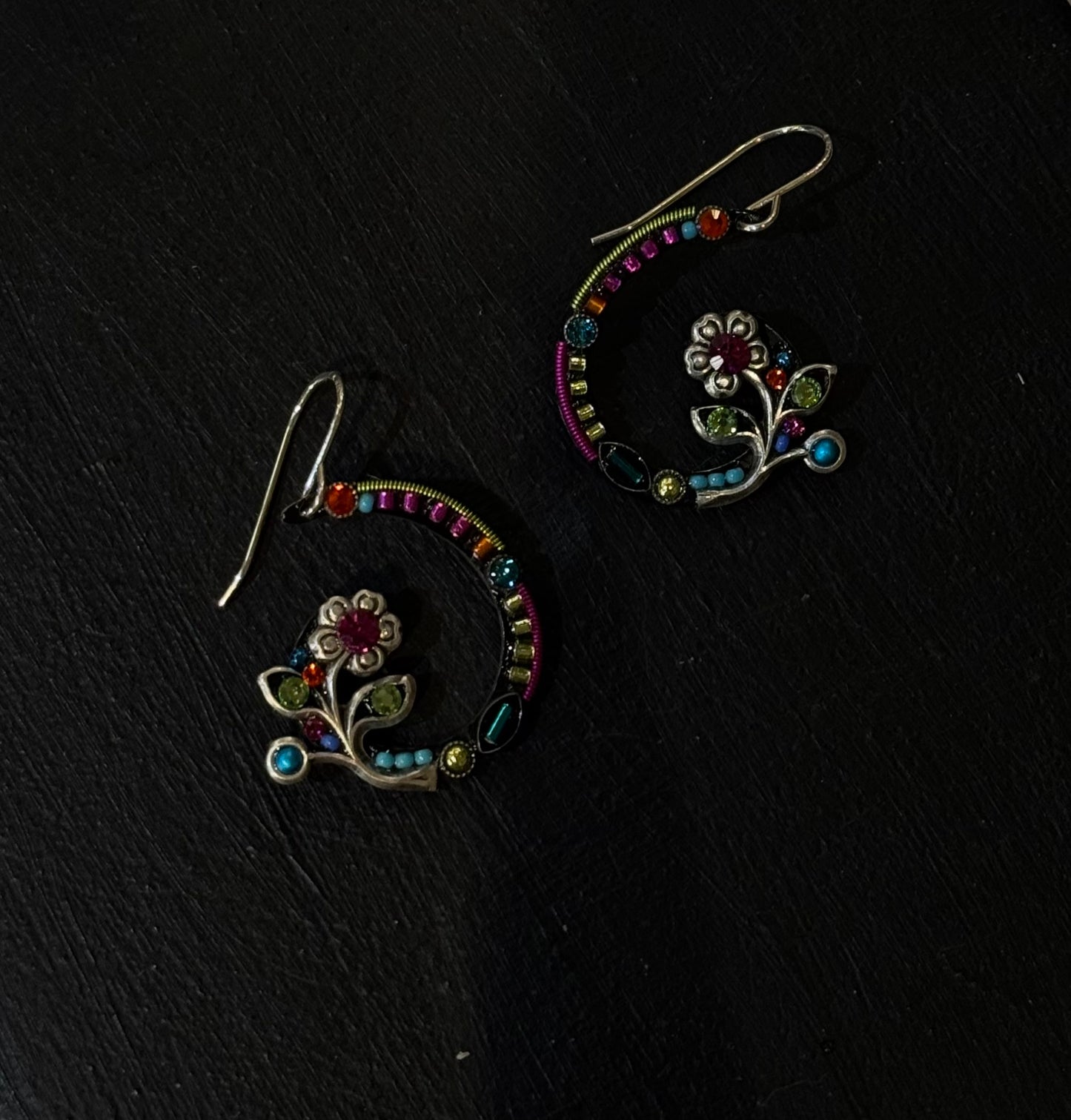 Firefly | Spiral Flower Earrings