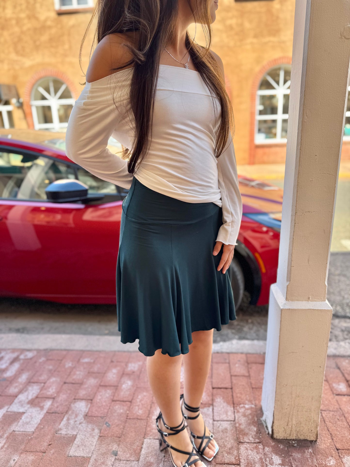 Bucko | Isabel Gore Skirt | Deep Teal