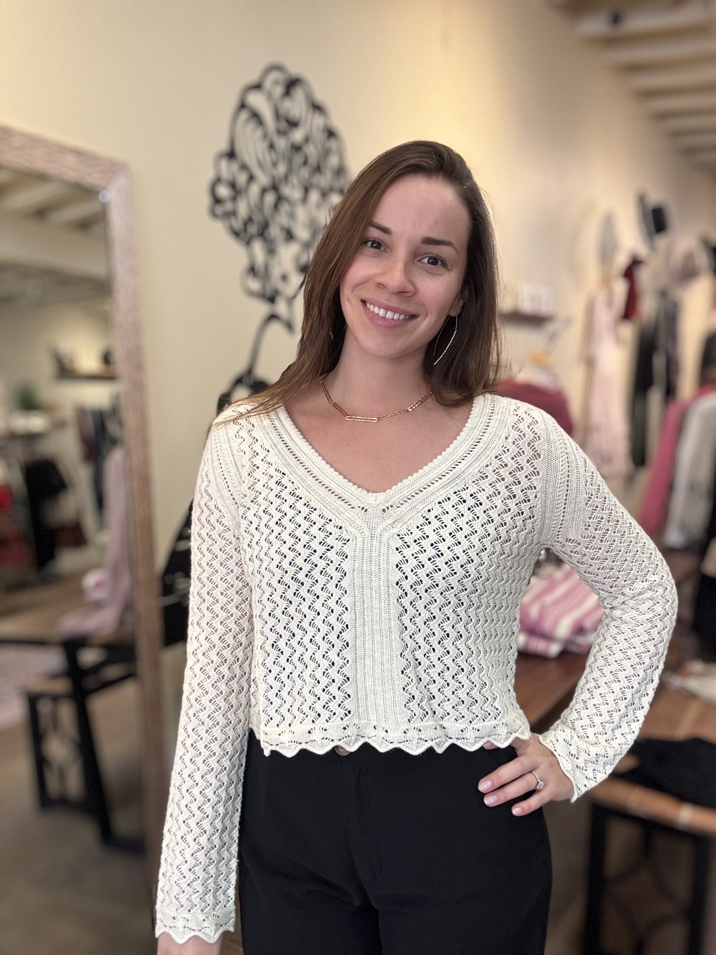 Desigual | Cropped Knit Sweater