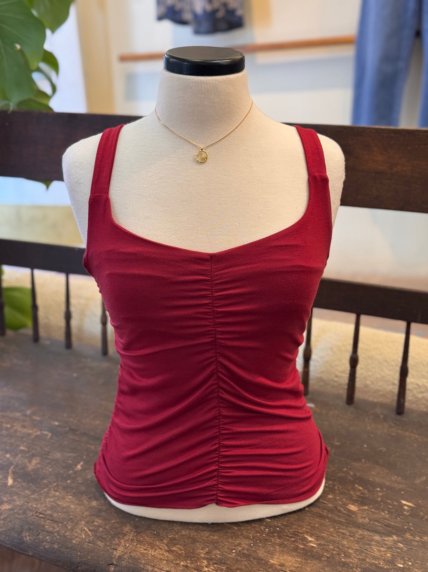 Bucko | Cora Ruched Top | Ruby