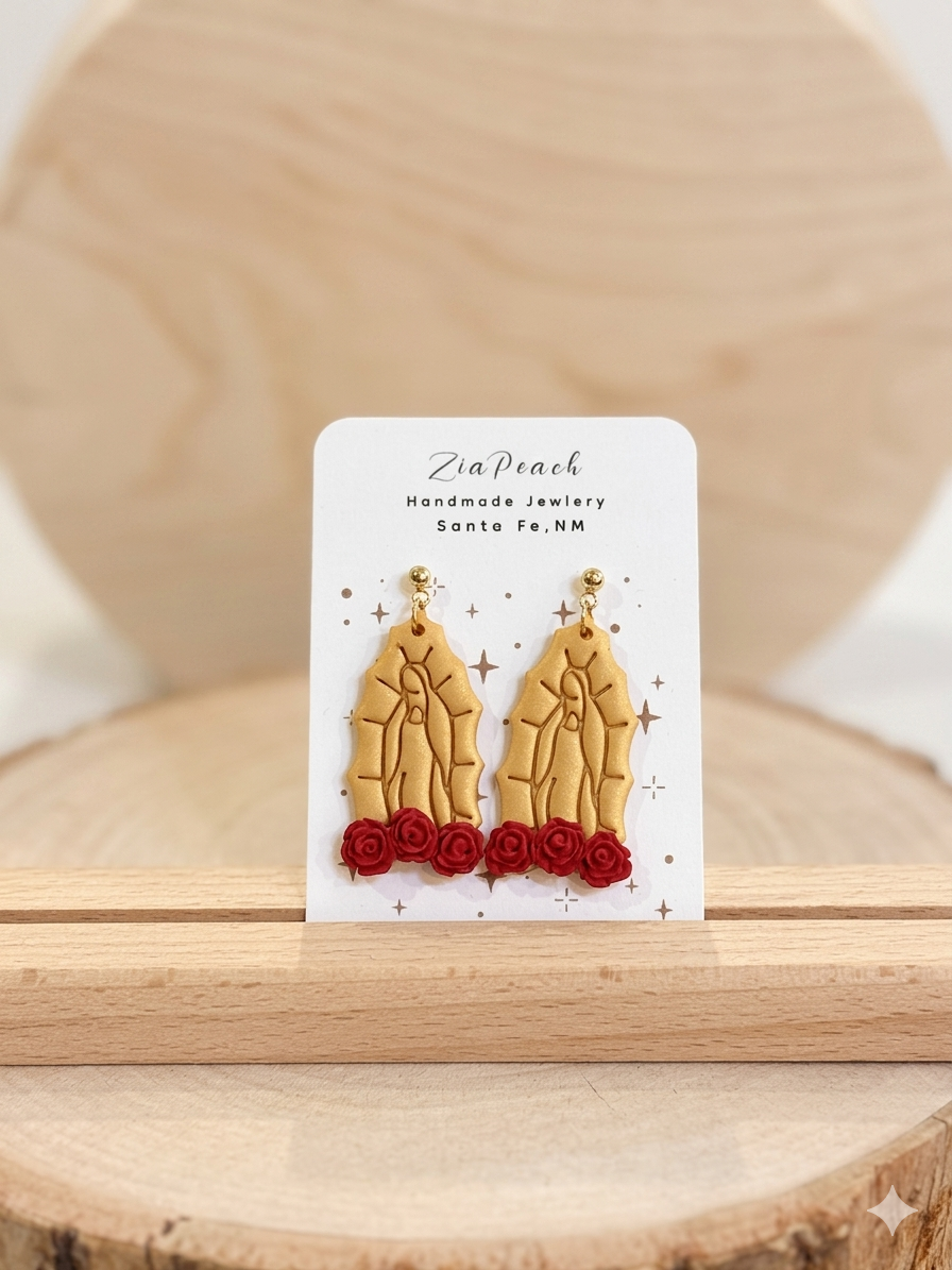 ZiaPeach | Rose Virgencita Earrings