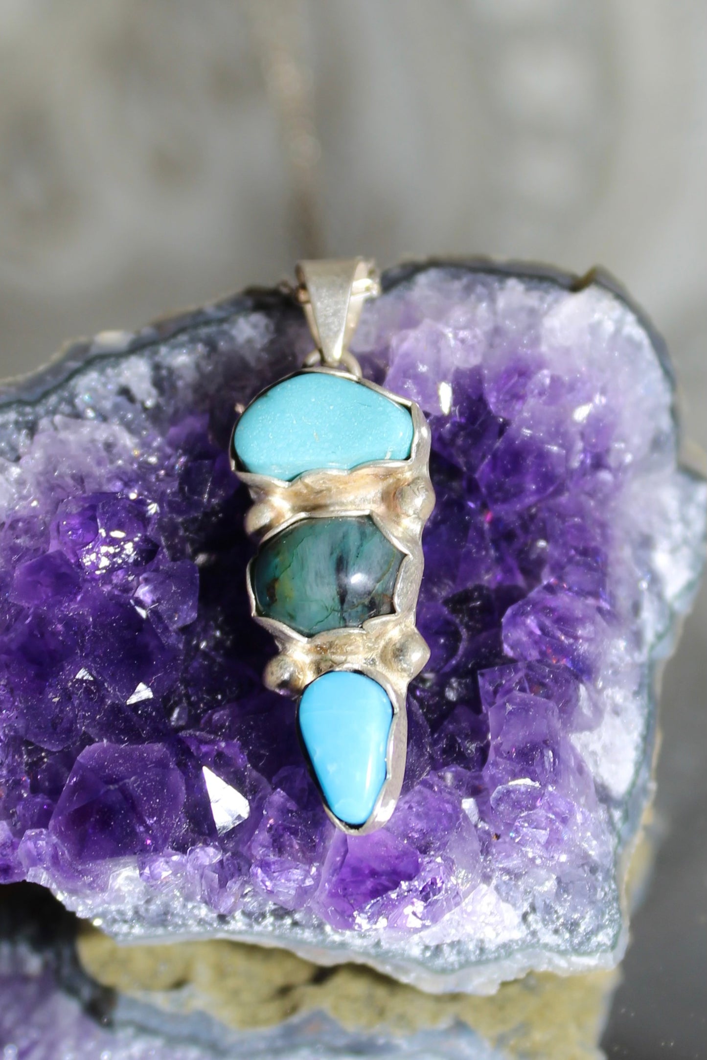 Skyli Designs- Turquoise Sculpture Pendant