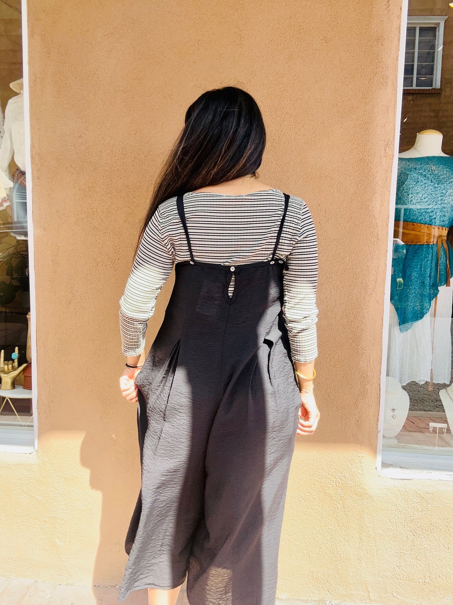 Cutloose-Cropped Jumpsuit