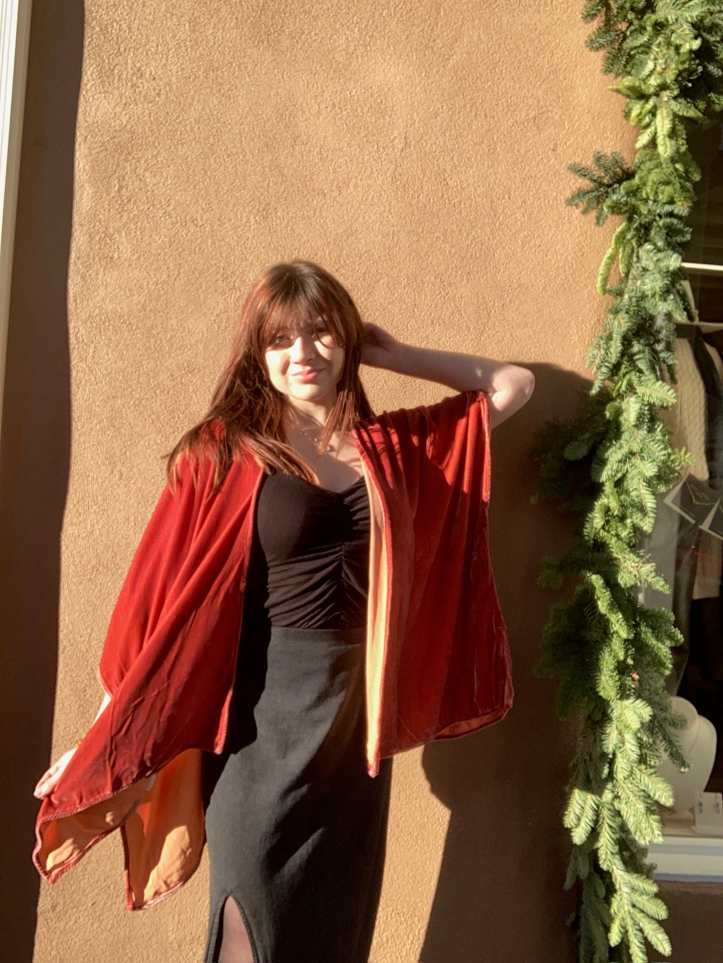 Cutloose | Velvet Shawl Cardi