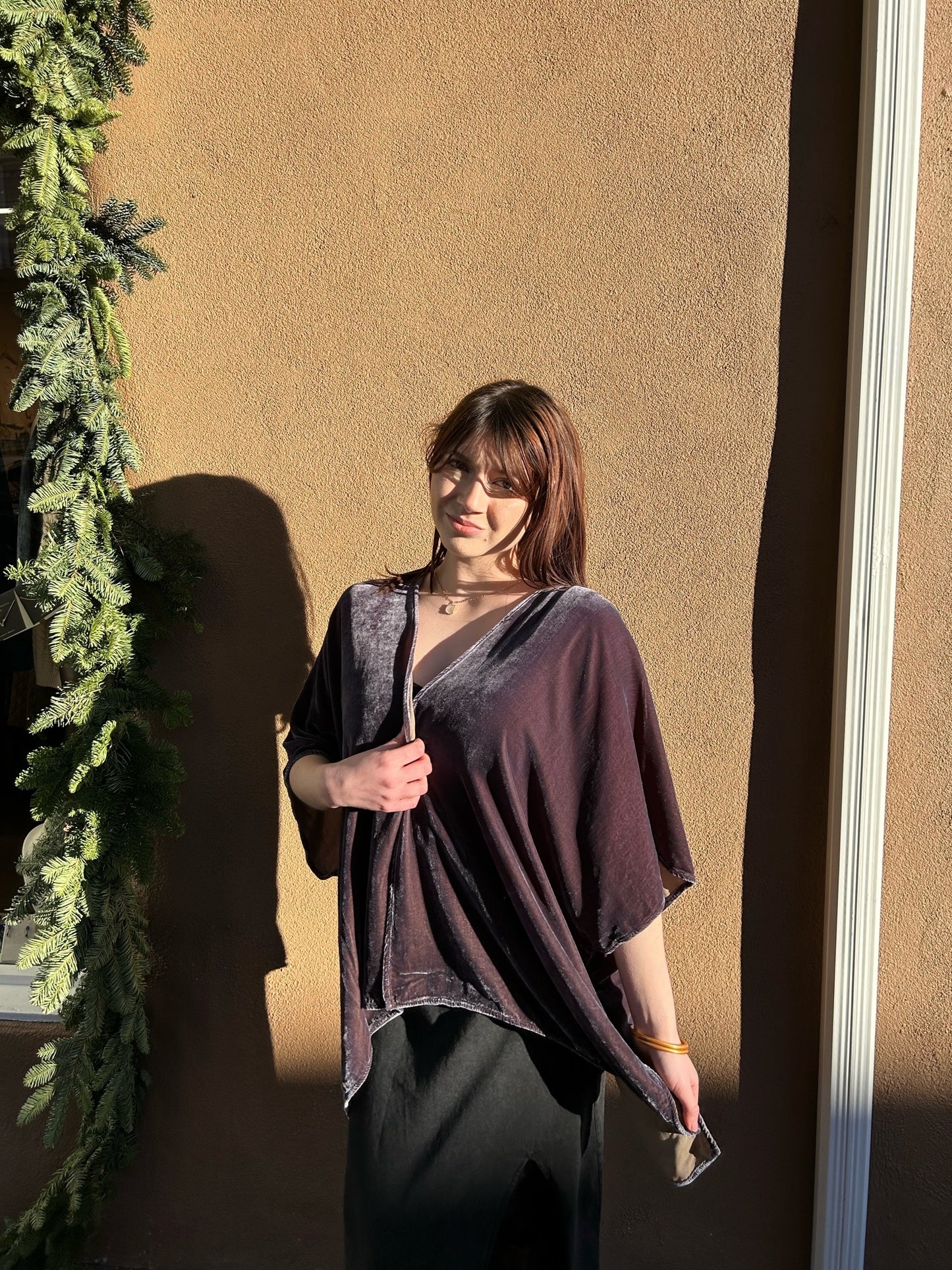 Cutloose | Velvet Shawl Cardi