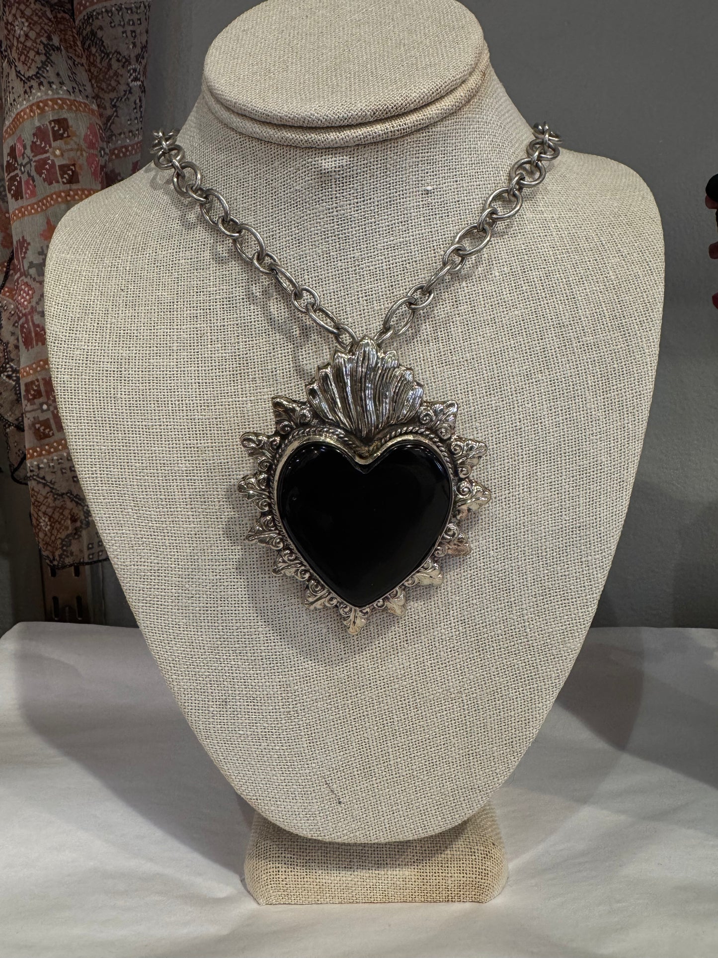 Tara Gasparian | Onyx Heart Necklace