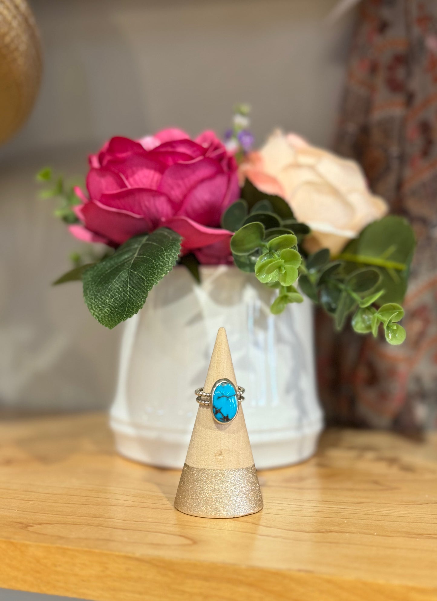 Skyli | Turquoise Double Shank Ring