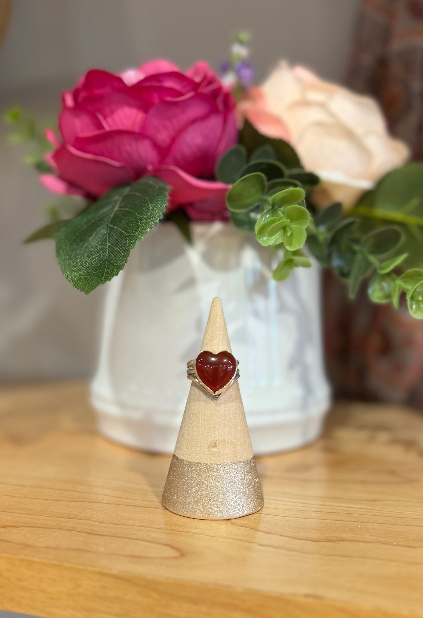 Skyli | Carnelian Heart Ring
