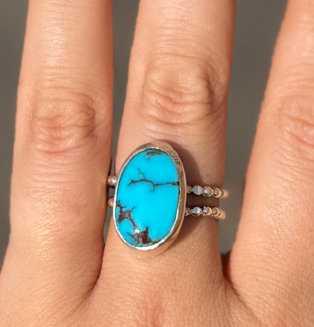 Skyli | Turquoise Double Shank Ring