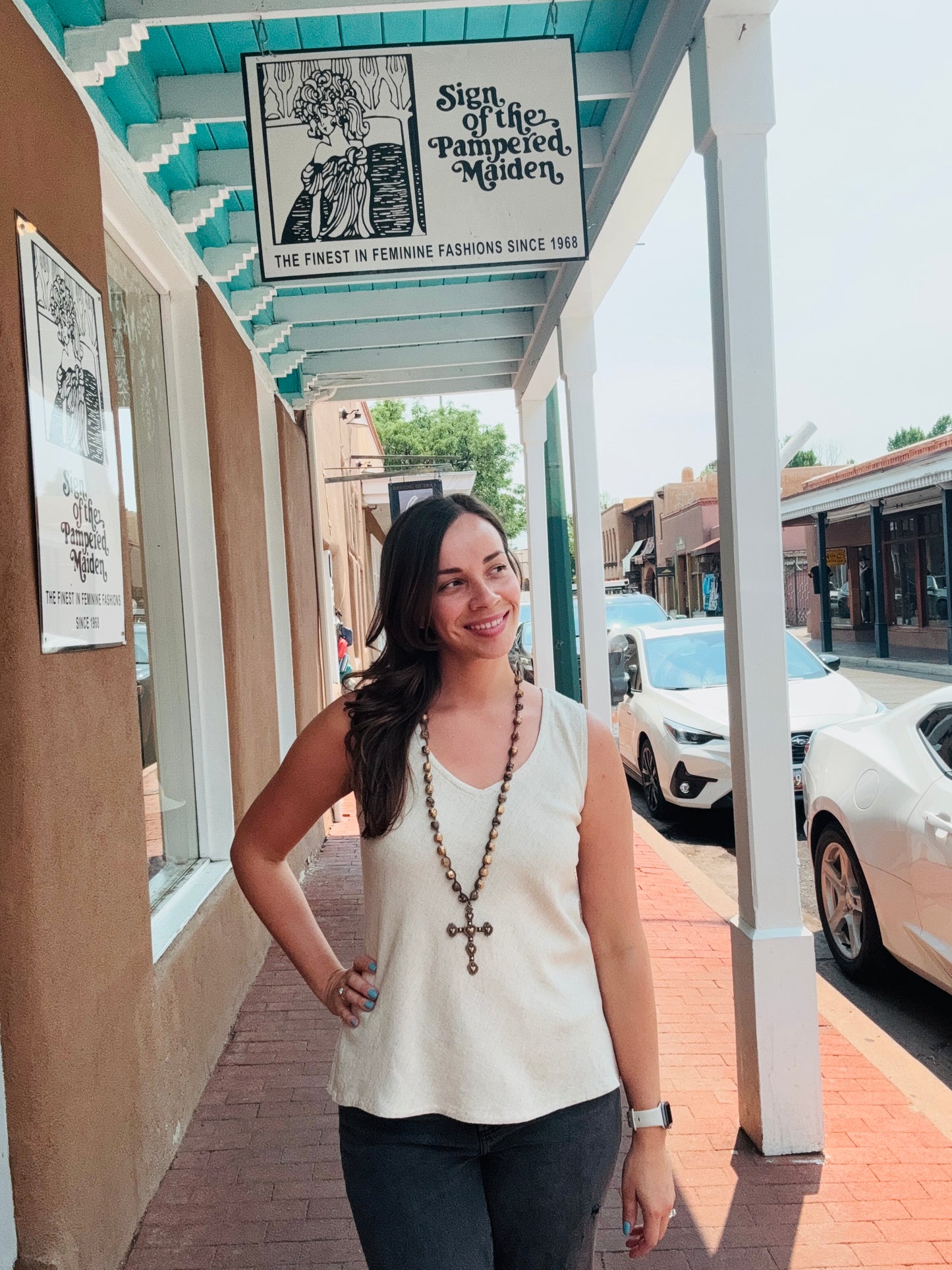 Bucko | Claire Bias Tank | Natural