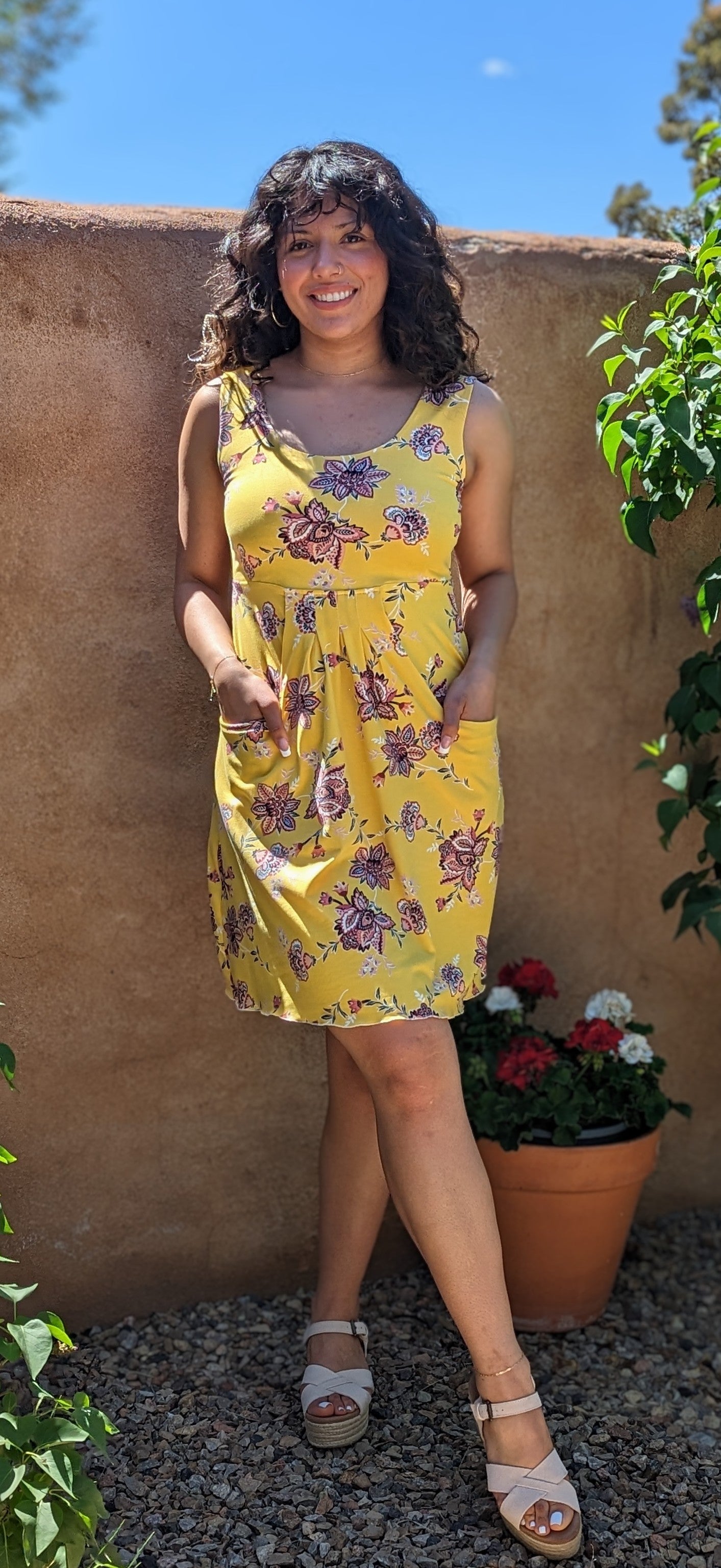 Bucko- Joy Pocket Dress- Yellow