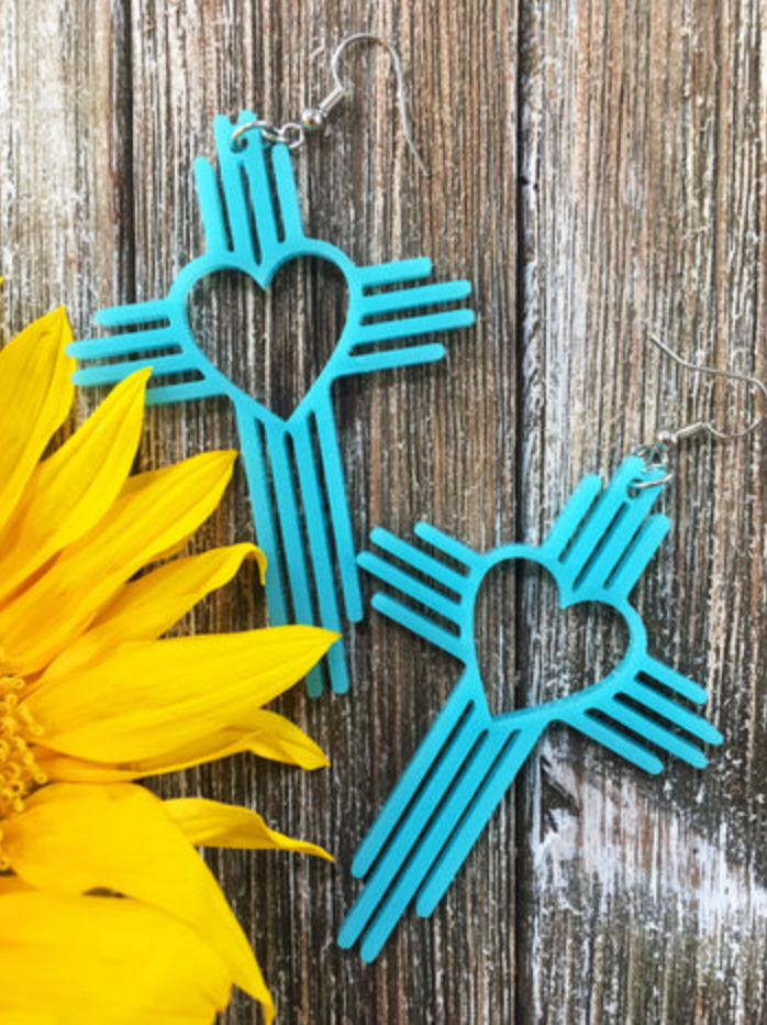 Cultura Corazon- Zia Heart- Turquoise