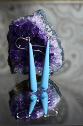 Skyli Designs- Large Turquoise Drop Earrings