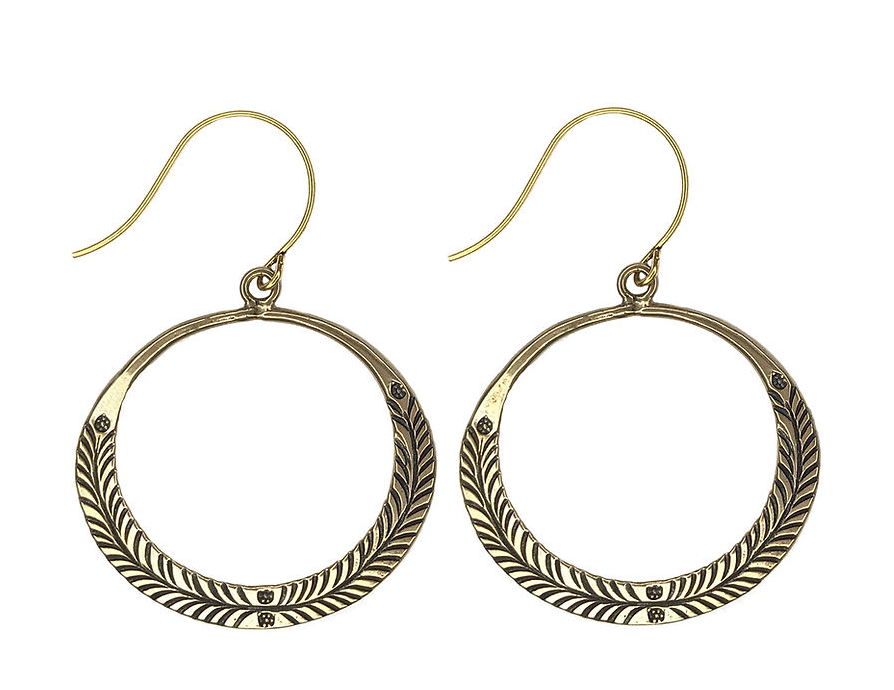 Tara Gasparian - Feather Hoops - Silver